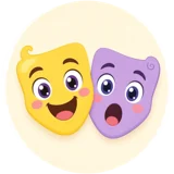 Two theatre masks